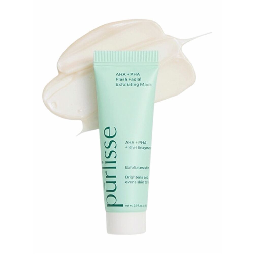 PŪRLISSE AHA + PHA Flash Facial Exfoliating Mask 1.7 oz / 50 mL NIB